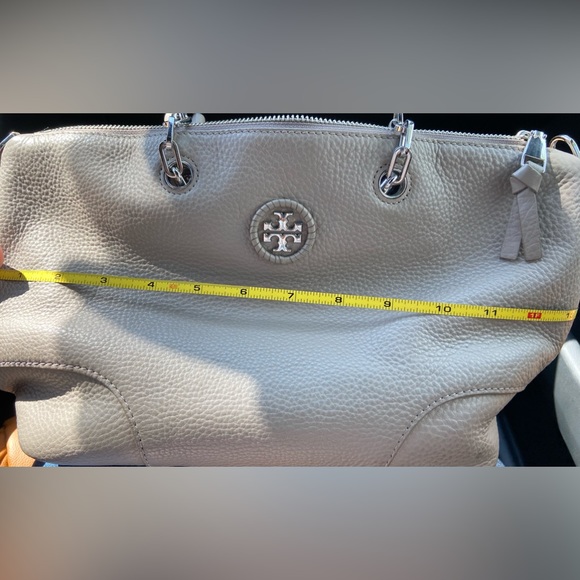 Tory Burch Whipstick Slouchy French Grey satchel bag - Picture 2 of 14